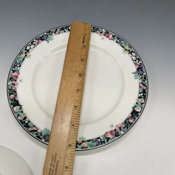 Mikasa Orchard Mural Teacup Cup & Saucer & Salad Plate 3-pc Set Luncheon - Picture 8 of 12